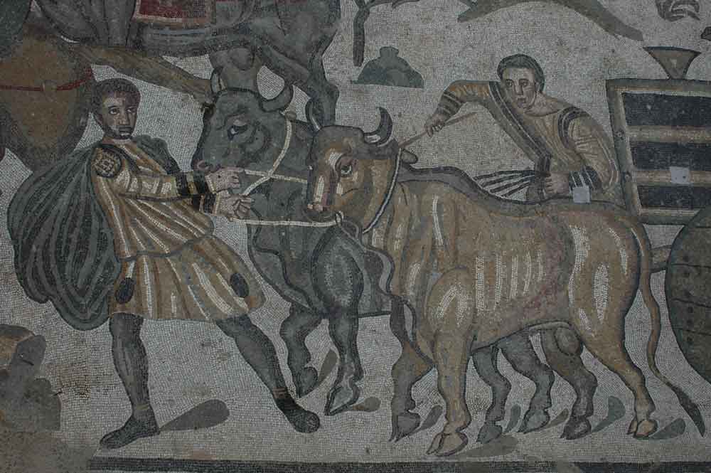 60 - Italia - Sicilia - Piazza Armerina - villa romana de Casale - mosaico